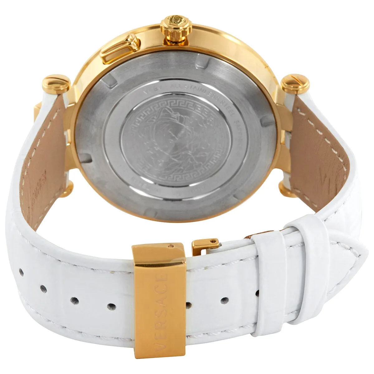Versace V-Race Chronograph Quartz Silver Dial Men's Watch VEBV00319