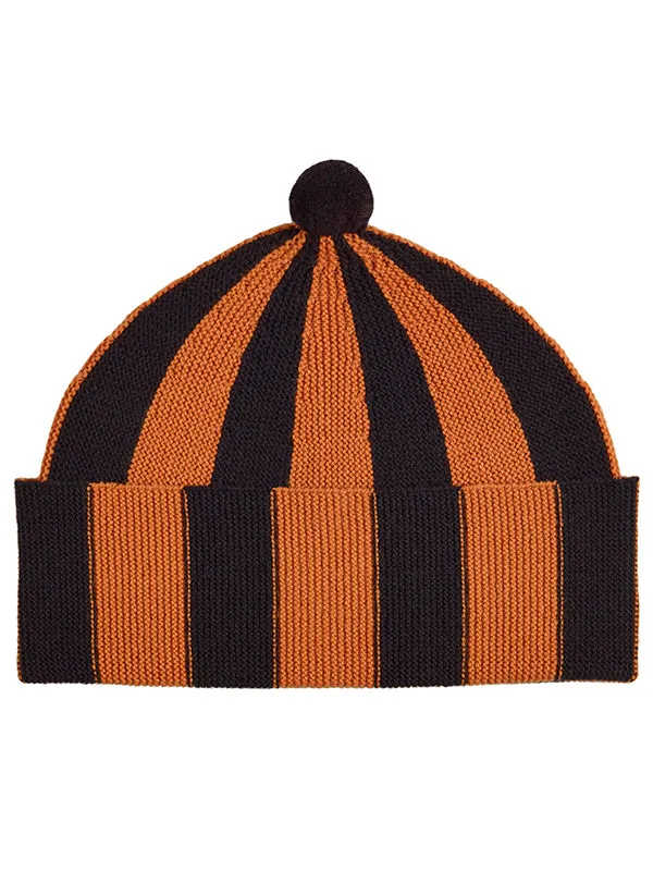 Vertical Stripe Hat Black & Cossack