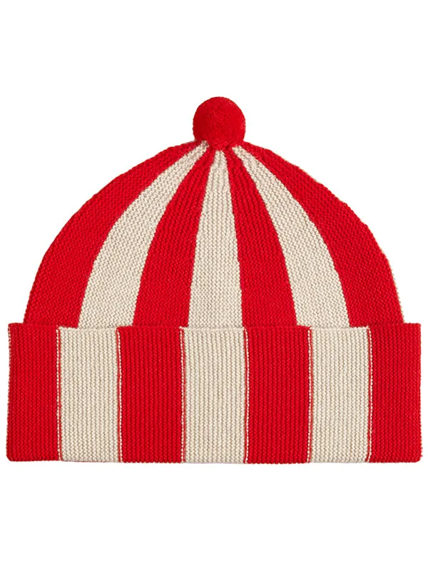 Vertical Stripe Hat Black & Cossack