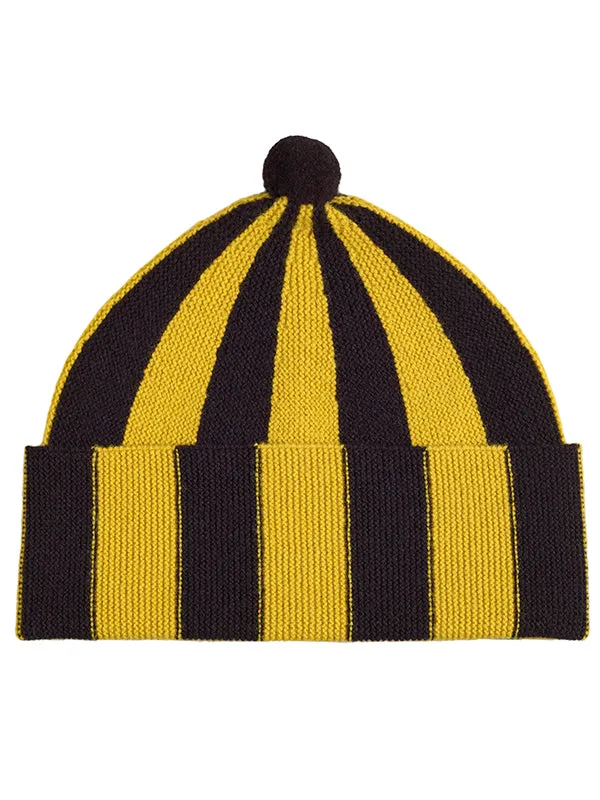 Vertical Stripe Hat Black & Cossack