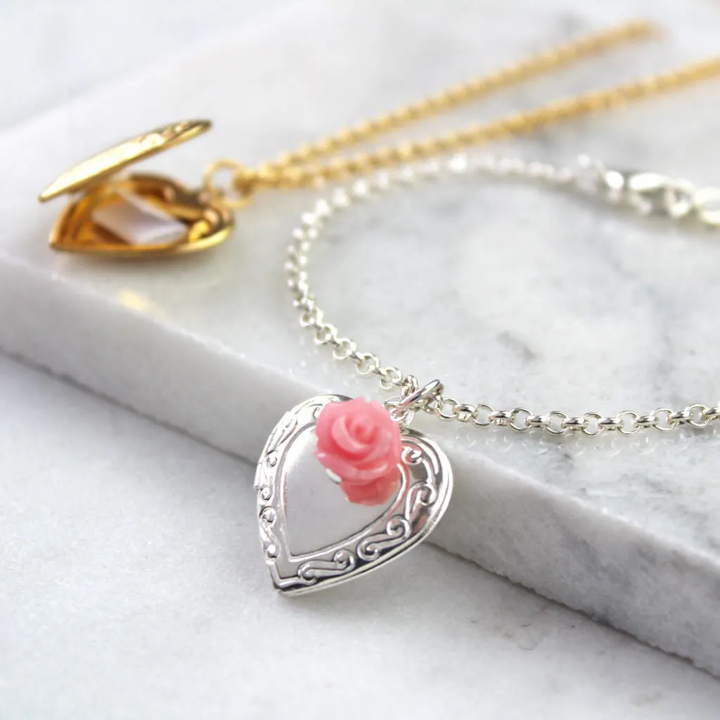 Vintage Heart Locket Bracelet