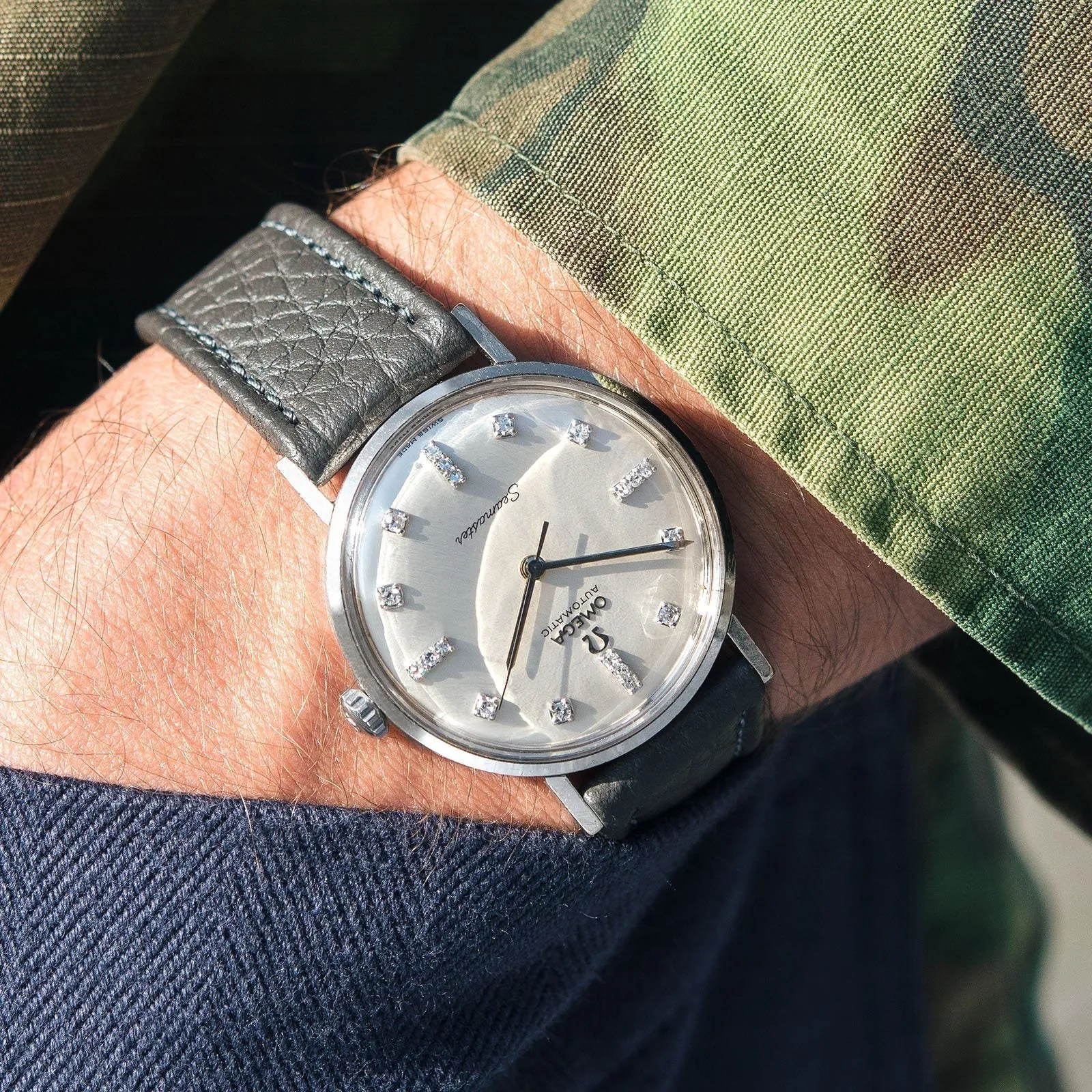 Vintage Omega White Gold Seamaster Dress Watch