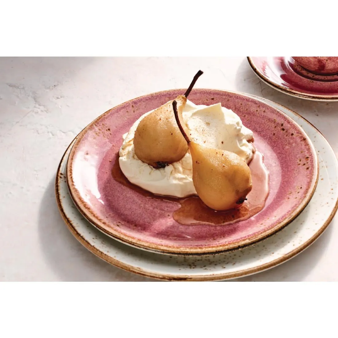 VV2585 Steelite Craft Raspberry Plate Coupe 153mm (Pack of 12)