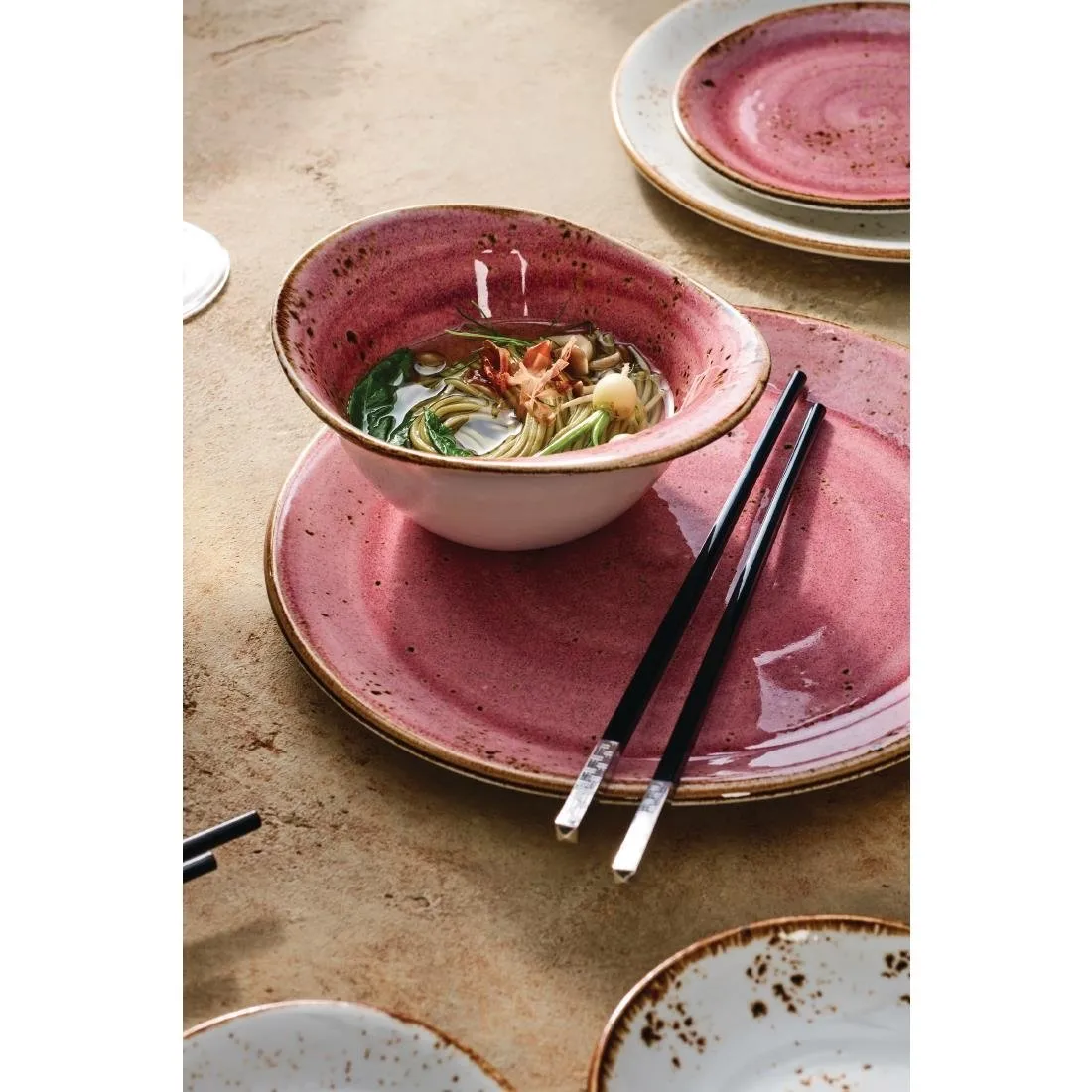 VV2590 Steelite Craft Raspberry Bowls 178mm (Pack of 12)