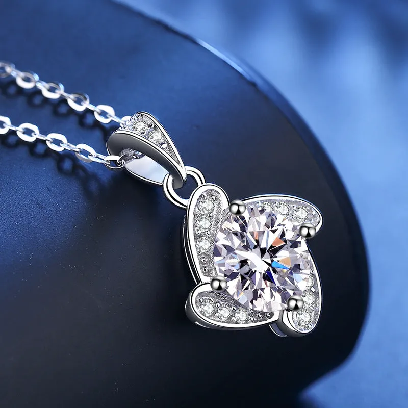 Windmill Moissanite Necklace S925 Sterling Silver Pendant