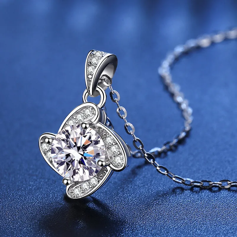 Windmill Moissanite Necklace S925 Sterling Silver Pendant