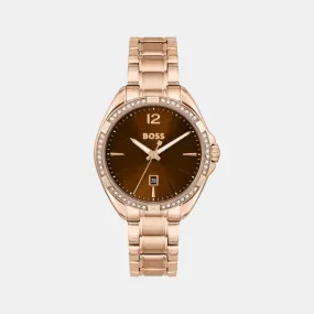 Women Brown Analog Stainless Steel Watch 1502621