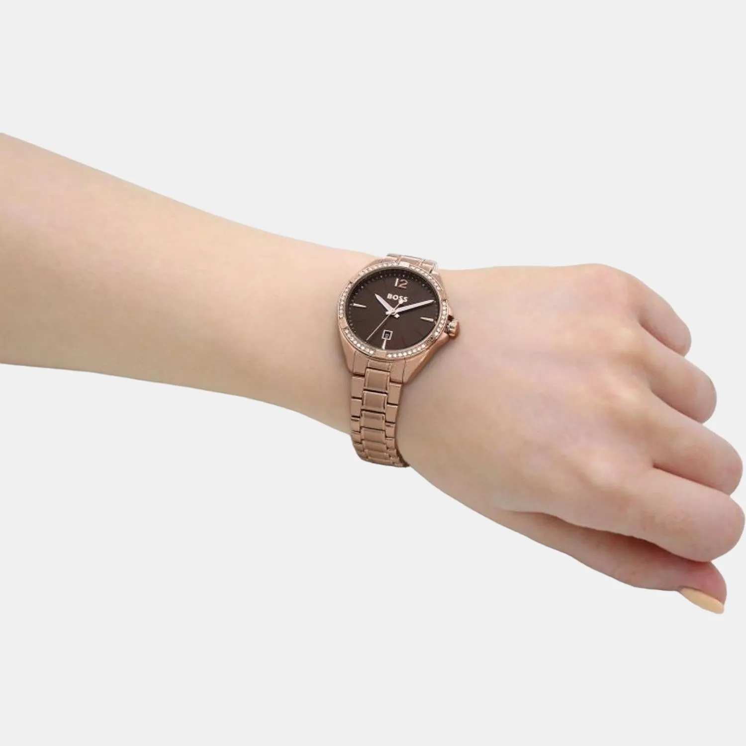Women Brown Analog Stainless Steel Watch 1502621