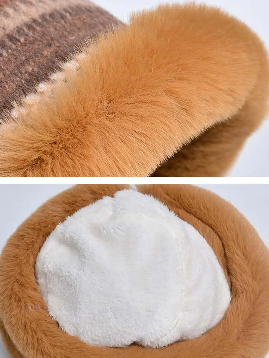 Women Winter Knitted Wool Liner Hat