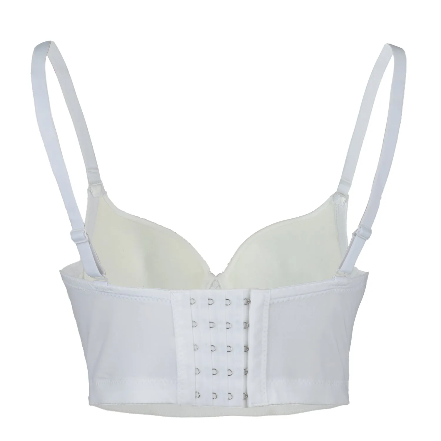 Women's Rhinestone Diamond Bustier Crop Top Bra